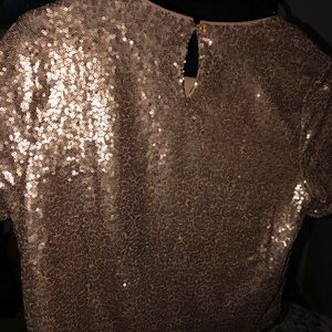 Sequin crop top